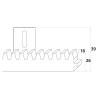 Listwa zębata z tworzywa do bram przesuwnych – L1010 x 18 mm
