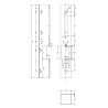 Kaseta elektrozaczepu - o wysokości 280 mm, w kolorze antracytowym