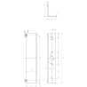 Kaseta elektrozaczepu - o wysokości 280 mm, w kolorze czarnym