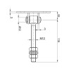Zawias regulowany M12 L-115