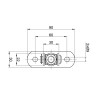 Zawias regulowany M12 L-115