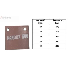 Cel strzelecki KWADRAT - HARDOX 500